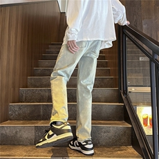 k1040-p48-限价68S-3XL微弹显瘦显高港风小脚修身ins牛仔裤，男装牛仔裤，星座116