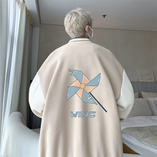 摇粒绒棒球服男大码开衫卫衣男夹克BF86112-P65，男装夹克，电商A040