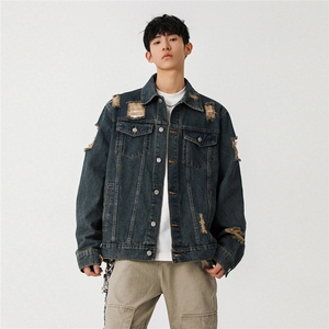 25款破洞牛仔夹克宽松韩版工装潮流水洗外套 N598/ P78/118图片