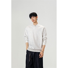 韩系学院风设计cleanfit卫衣简约纯色休闲打底常规P39加绒P49，男装T恤，电商B319
