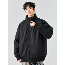 现货美式高街休闲棉衣夹克三防立领纯色户外工装加厚棉服外套，男装夹克，电商A486