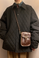MY8158/P85秋冬新款菱形格轻薄棉衣宽松外套男女棉衬衣薄棉外套，男装棉衣，电商A141