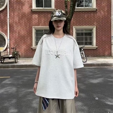 夏季美式高街cleanfit凹凸字母钢印短袖货号T25182P35，男装T恤，电商A063