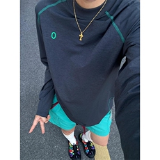 美式高街解构工艺速干长袖T恤男女款防晒罩衫户外运动潮牌骑行服，男装防晒衣，电商A486