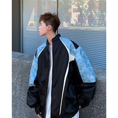 美式PU皮外套女秋冬季新款机车服加厚情侣夹克男Y156，男装夹克，星座516A
