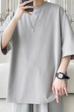 2025夏季新款旋律风车大码冰丝短袖T恤M-5XHT25468-特P19，男装T恤，电商A022