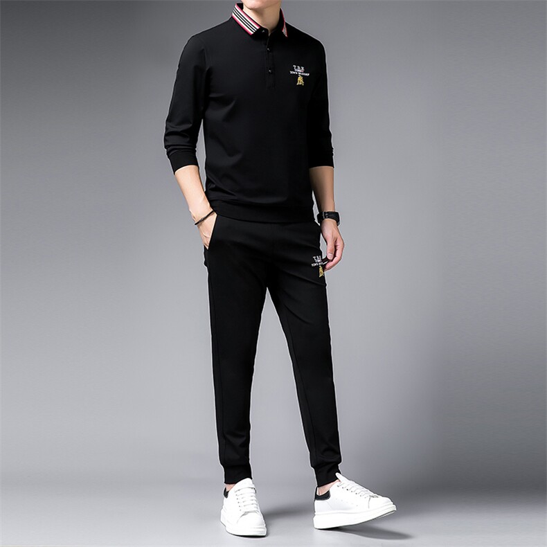 SA9666-2钱塘2020-2中年男士百搭冬季厚款简约商务休闲套装P152,男装休闲套装,钱塘207-2