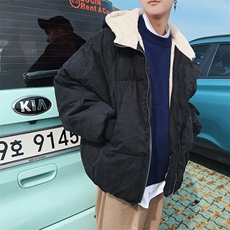 MY16064-P100加厚加绒连帽棉衣男大码棉服男面包服男，男装棉衣，电商A040A