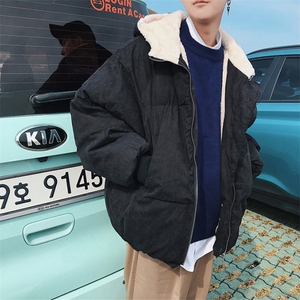 MY16064-P100 加厚加绒连帽棉衣男大码棉服男面包服男图片