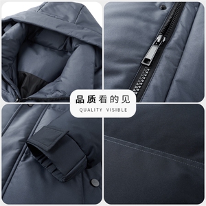 男装羽绒服YR8870波*登同款现货继续1.1m超长款 221g高充绒量图片