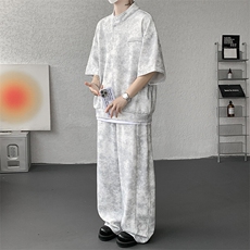 可拆开卖！立领POLO衫短袖t恤套装男生休闲运动青少年搭配帅气夏，男装T恤，电商B312