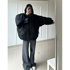 网络图现货！飞行员夹克棉服设计感小众高级连帽棉衣RMY99-P138，男装棉衣，星座1005-6