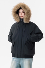 美式工装羽绒棉服男女款冬季三防加厚保暖座山雕外套连帽派克服潮，男装棉衣，星座1106-2（原1111B）