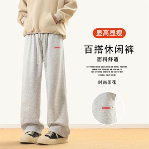 加绒加厚时尚百搭卫裤美式高街垂感休闲裤有型 JRWK91-1特批33图片