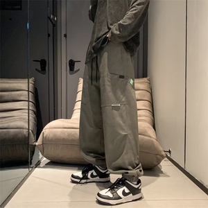 韩版ins潮牌潮流休闲运动长裤秋冬季日系束脚工装裤男 K5540-P33图片