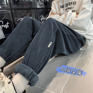 2025冬季新款欧棉绒加绒加厚保暖束脚棉裤A316-1-K1205P68控85图片