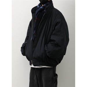 冬季短款立领棉服男女宽松休闲潮牌加厚保暖飞行夹克外套 M2223图片