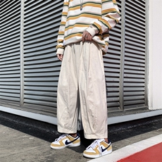 日系工装裤美式复古高街宽松阔腿休闲潮牌hiphop直筒裤子2977-p35，男装工装外套，星座1008-2