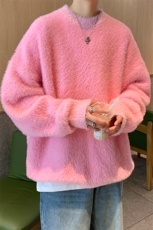 ！2023冬季新款男士貂毛圆领毛衣加厚保暖针织衫M2302特P48，男装针织衫/毛衣，电商B220
