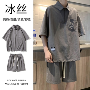 酒店青少年舒适超薄运动速干冰丝套装TZ21-特批70图片