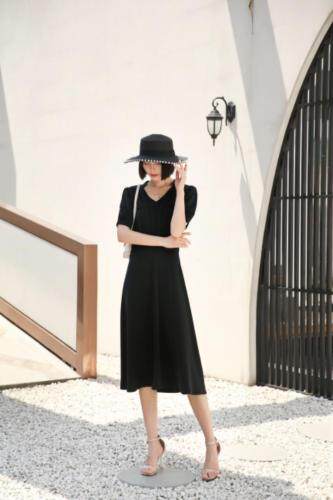 醋酸连衣裙，女装连衣裙，SUKEYI 舒可衣