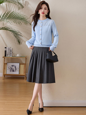 欣贝拉春装新款轻熟风2026年春季女两件套淑女连衣裙【现货】，女装套装/套裙，欣贝拉