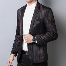 口袋中老年上衣2023年翻领单排扣春季长袖时尚西服QPS8611，男装西服，钱塘6003（原4033）