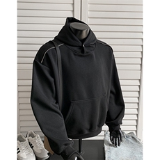 重磅全棉无帽绳450克拉链连帽卫衣硬挺套头外套男RH5307-P50，女装短外套，星座610B-1