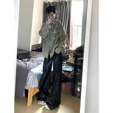 【有货】cleanfit毛边牛仔外套男款美式高街工装夹克CT01CC-P65，男装夹克，星座1007（原301D）