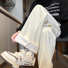 8XL-M灯芯绒加绒裤子大码雪尼尔休闲长裤直筒裤KZ1925P55加绒65，男装休闲裤，电商B238