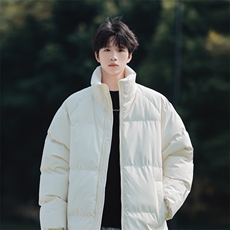港风冬季新款立领棉服中性情侣风潮牌百搭棉衣外套111-P75，男装棉衣，星座717