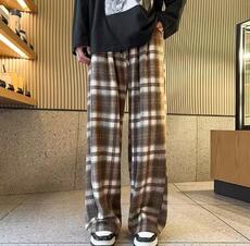 加绒日系大码休闲裤暗黑阔腿裤汉服七分裤工装裤中性潮P52，男装休闲裤，四季星座218-1