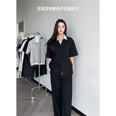 网络图慎用图片只做展示大货已到翻领假两件衬衫DCS78045P65控98，男装衬衫，星座226-2