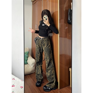 【网图】豹纹牛仔裤男夏季薄款欧美VIBE裤子美式高街KZA25LL-P55图片
