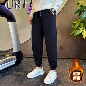运动束脚卫裤男潮牌秋冬加厚裤子冬季C208-QM645不加绒-P60控89.9图片