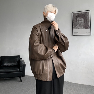 8XL-M 皮衣外套男港风复古美式夹克机车PY858P95控128图片