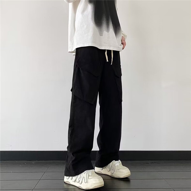 秋季新款时尚潮男百搭宽松灯芯绒休闲裤男,男装休闲裤,四季星座218-1