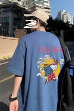 DX17012-P20纯棉短袖t恤男大码半袖打底衫宽松体恤衫港风，男装T恤，电商A040