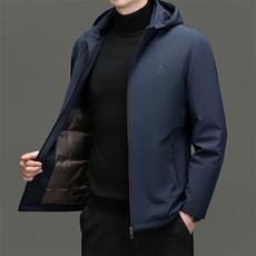 C91715钱塘2020-2冬季厚款商务休闲简约中年男士羽绒服P285，男装羽绒服，钱塘207-2