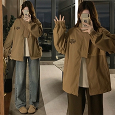 刺绣设计感小众拼接解构上衣春秋立领美式棒球服夹克C727-98，男装夹克，星座911-2(原星座613-2）