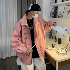 美式高街夹克男韩版潮配链条痞子帅春季新款HT21-P88，男装夹克，星座1109-3