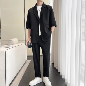 夏季五分小西服男潮流时尚小西装男女可穿得物品质XF003-P70图片