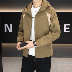 秋季夹克三防面料连帽外套型男商务休闲百搭青年外套男N9812-P135图片