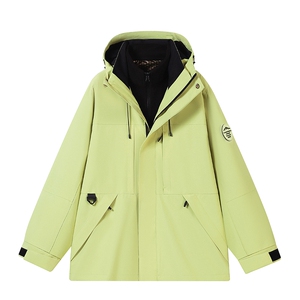 户外连帽男女新款三合一防风防水登山服石墨烯保暖外套H6188-P90图片