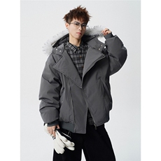 有90绒报告可拆卸毛领羽绒服派克服标90绒78197P268控428，男装羽绒服，星座227-7