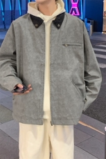 春季底特律工装水洗扎染夹克美式复古男装外套A406JK3507特P85，男装夹克，星座309（原A406）