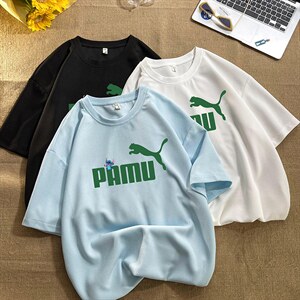 HT73227-P22 华夫格t恤男短袖男大码五分袖 毛毯图片