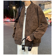 夜景机动皮衣扎染防水棒球领皮夹克男士休闲外套A406JK2569P85，男装夹克，星座309（原A406）