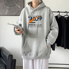 L2467P48秋季上新休闲连帽百搭韩潮外套卫衣男情侣装连帽卫衣，男装卫衣，星座510A-1