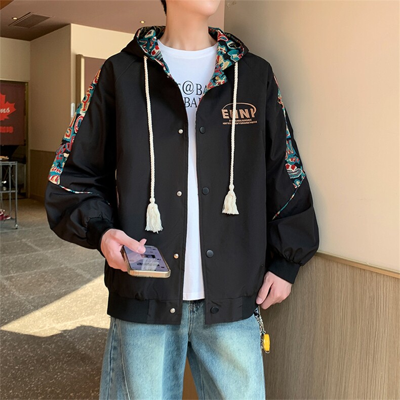 春秋季绣花外套男女同款新款美式夹克XZ102B-1-JK2521P85,男装夹克,星座102B-1